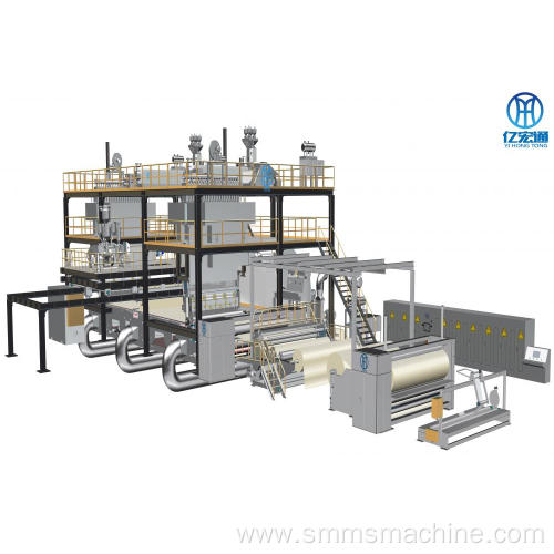 SMS production line non-woven cutting machine